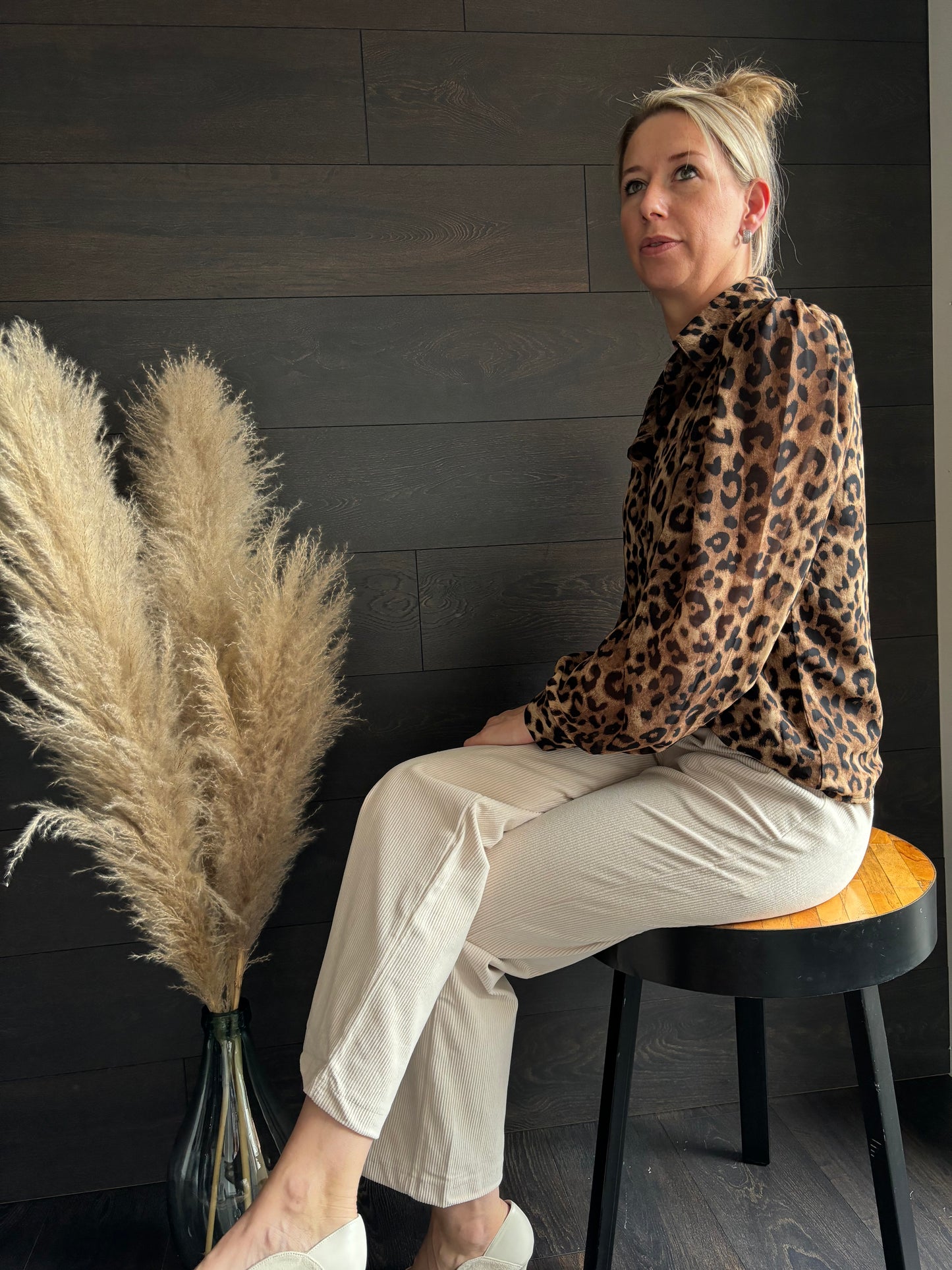 Leopard blouse